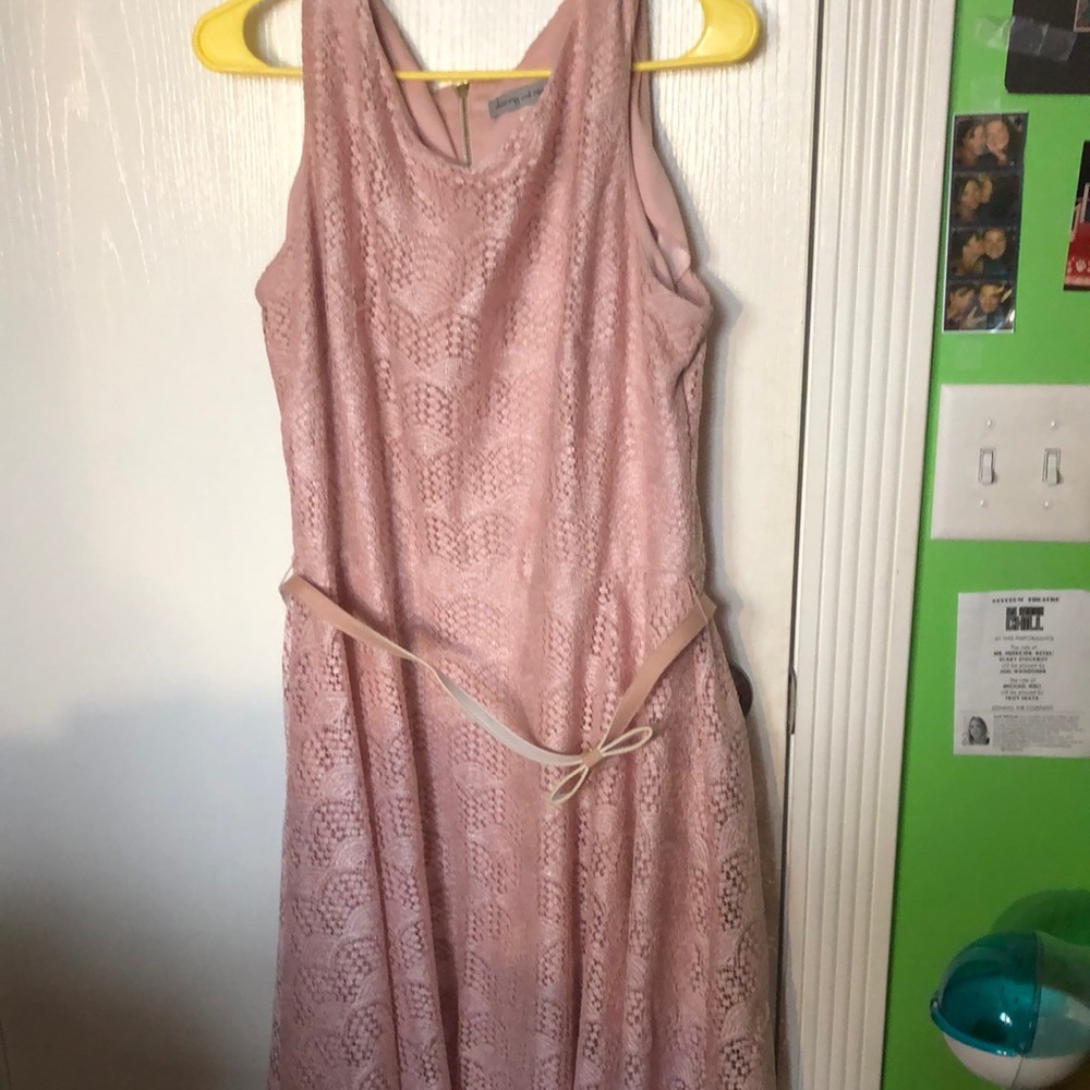 Pink Lace Homecoming Dress!